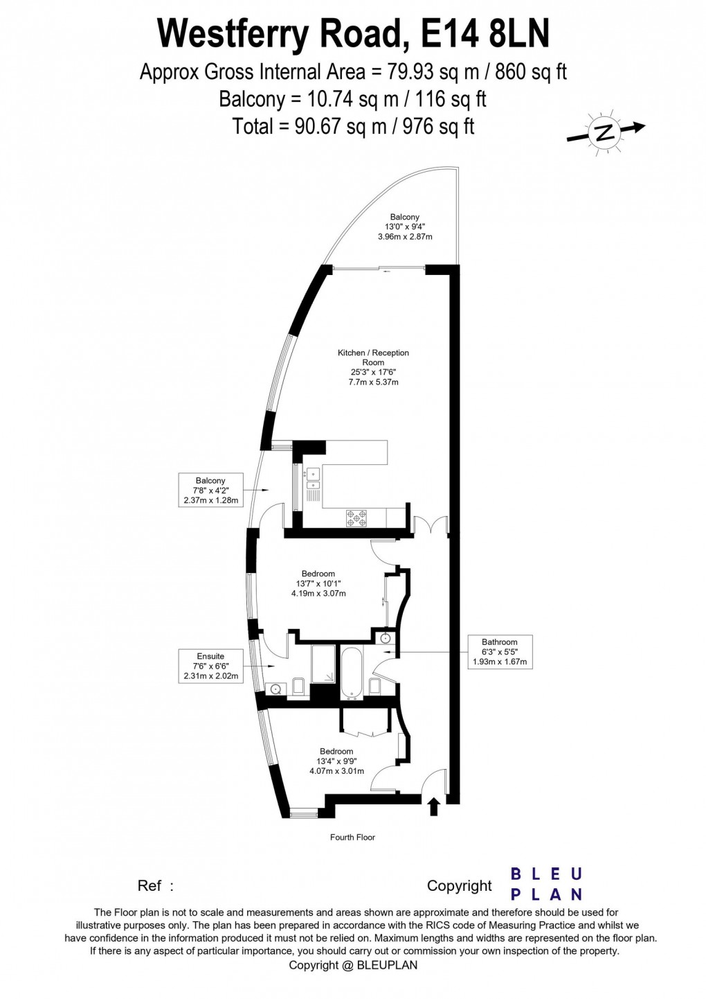 Floorplan for Westferry Road, London, E14 8LN