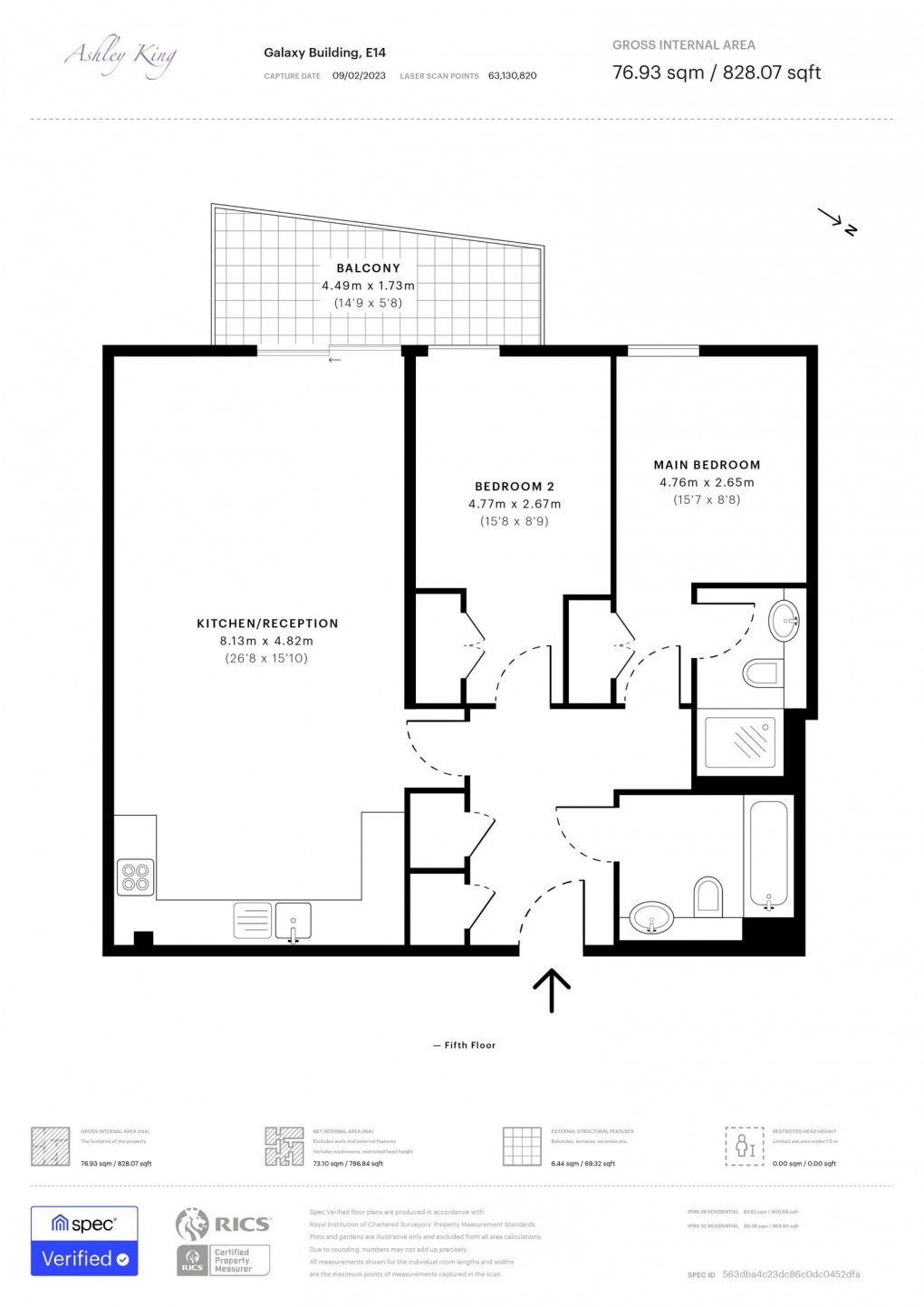 Floorplan for Crews Street, London, E14 3SP