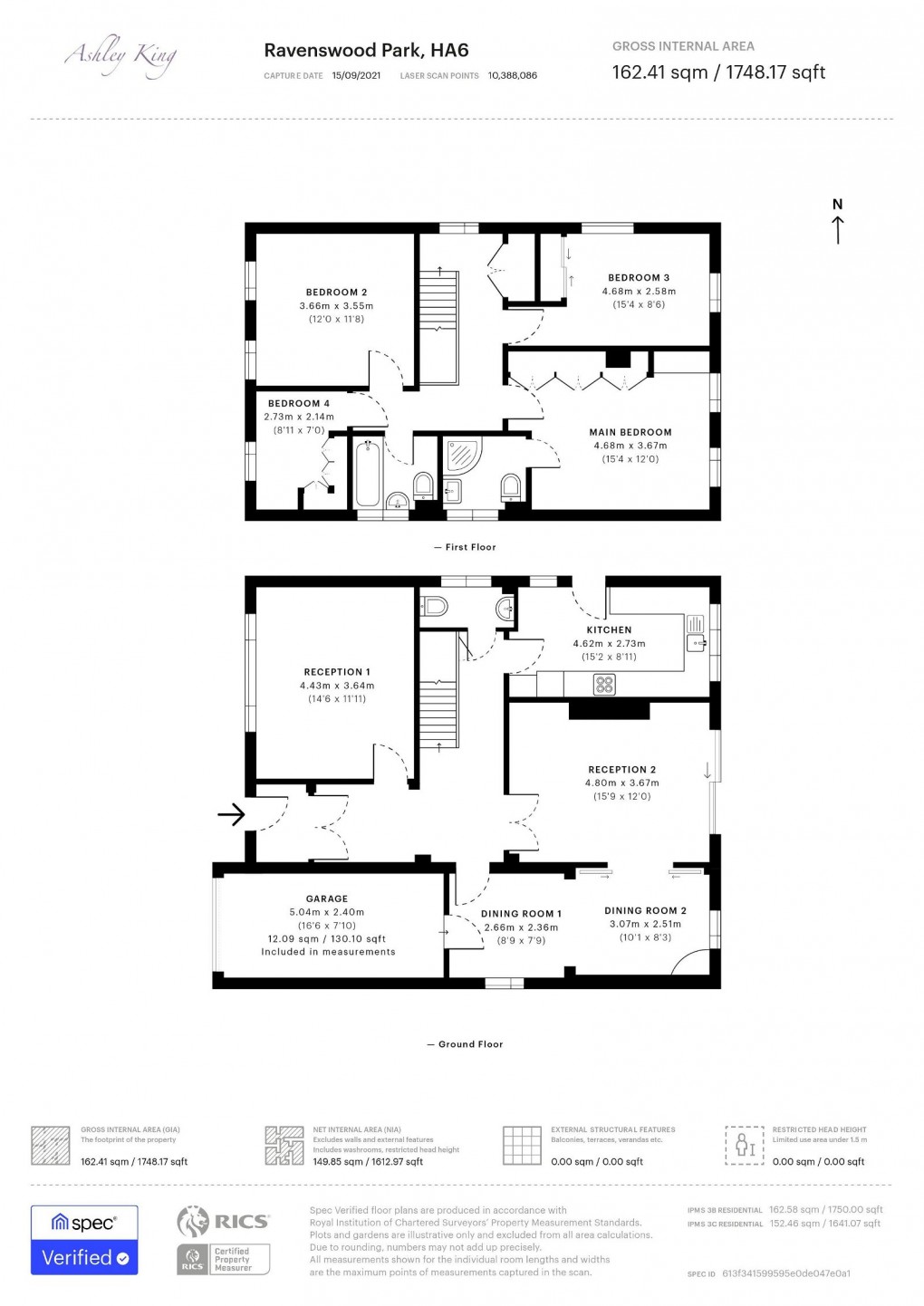 Floorplan for Ravenswood Park, Northwood, HA6 3PR