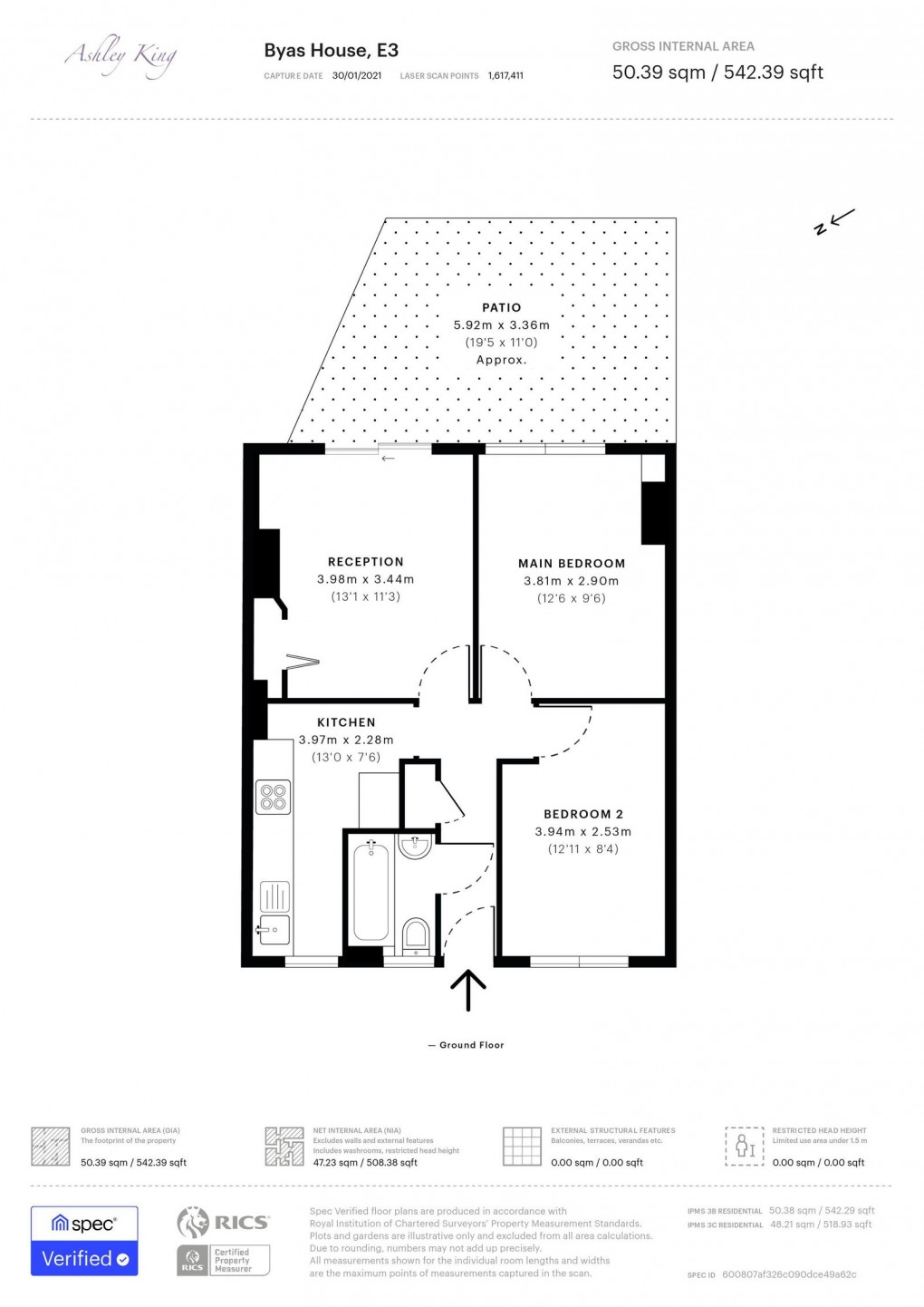 Floorplan for Benworth Street, London, E3 2AY