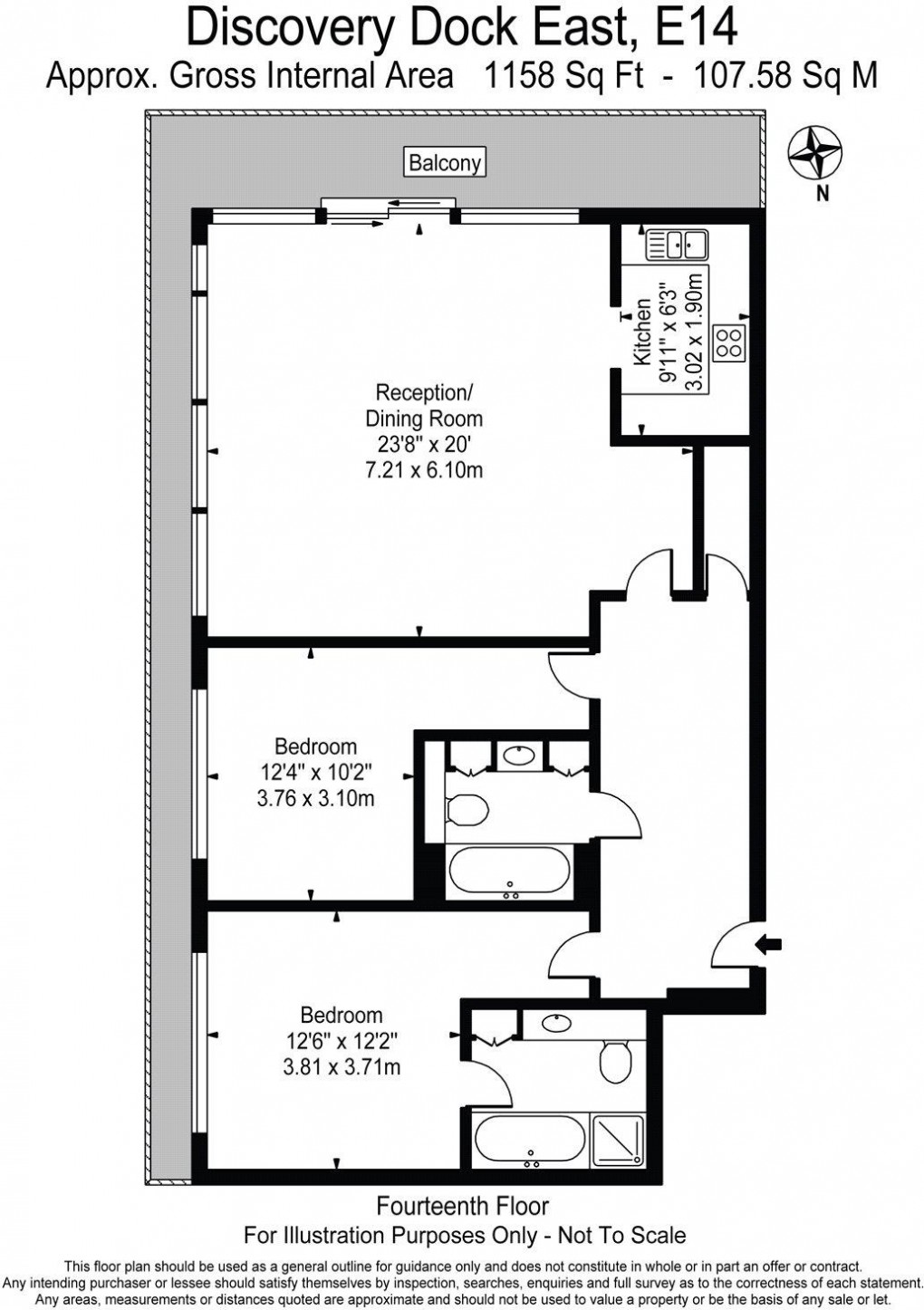 Floorplan for Discovery Dock, South Quay Square, London E14 